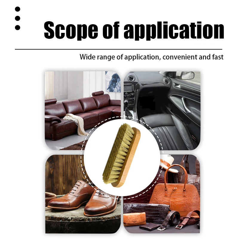 Leather Shoe Polish - Brosse de polissage et de nettoyage
