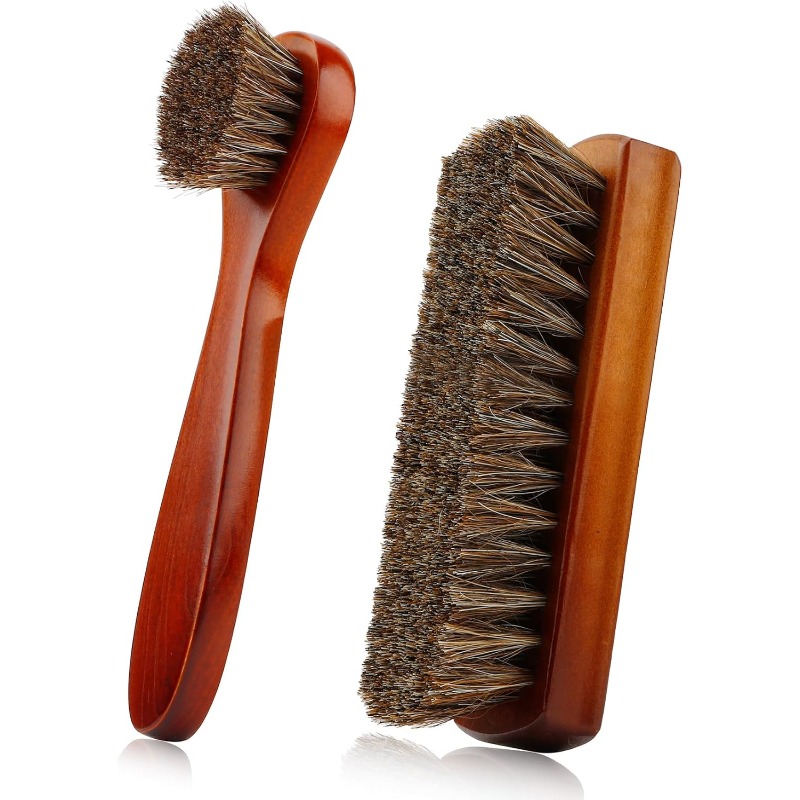 Shoe Cleaning Brush - Nouveau! Brosse en poils de cheval